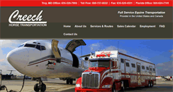 Desktop Screenshot of creechhorsetransportation.com