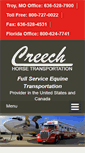 Mobile Screenshot of creechhorsetransportation.com